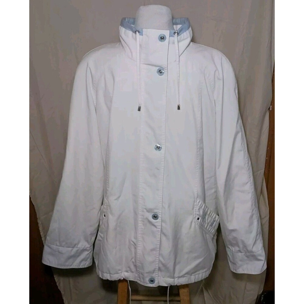 Vintage FS LIMITED Women's Stand Collar Button-Up Windbreaker Jacket Size XL